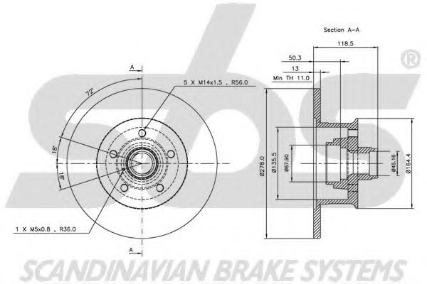 sbs 1815204720 Brake Disc